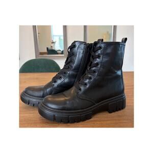 Limelight Rudy Black Chunky Combat Boots Lug Sole Lace Up Women’s Size 10